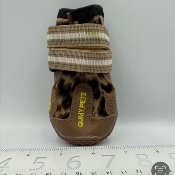 QUMY dog waterproof boots- Leopard print- Size
2 (18-27 lbs) gentle used - Picture 7 of 10